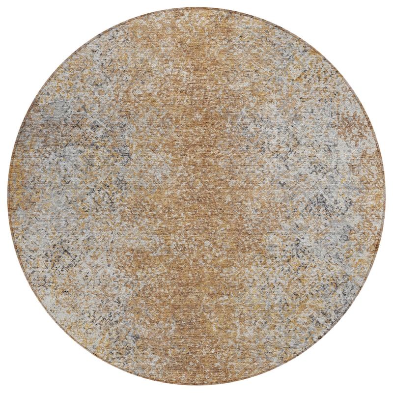 Machine Washable Indoor/ Outdoor Chantille Solid Contemporary Rug