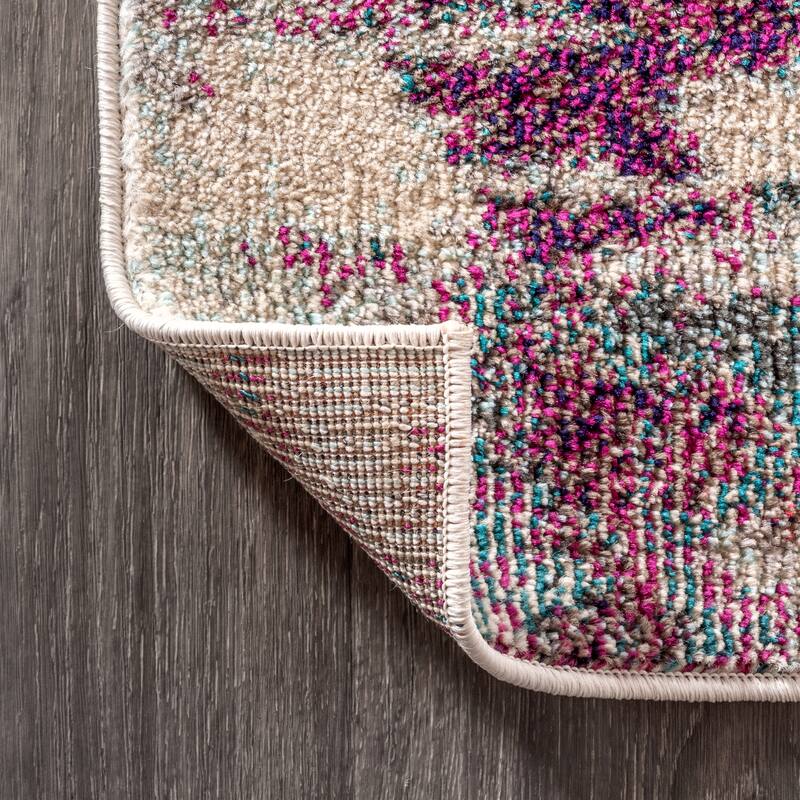 JONATHAN Y Groovy POP Modern Abstract Brushstroke Area Rug