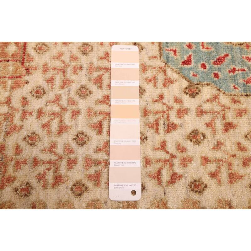 ECARPETGALLERY Hand-knotted Mamluk Cream Wool Rug - 9'8 x 13'6