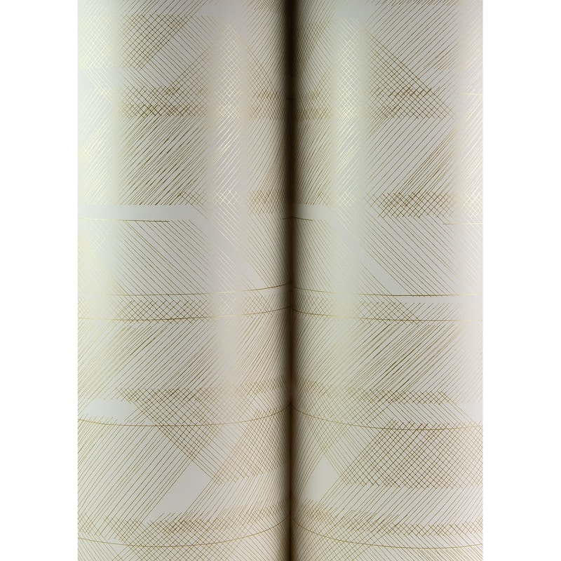 A-Street Prints Bryant Gold Crosshatch Wallpaper