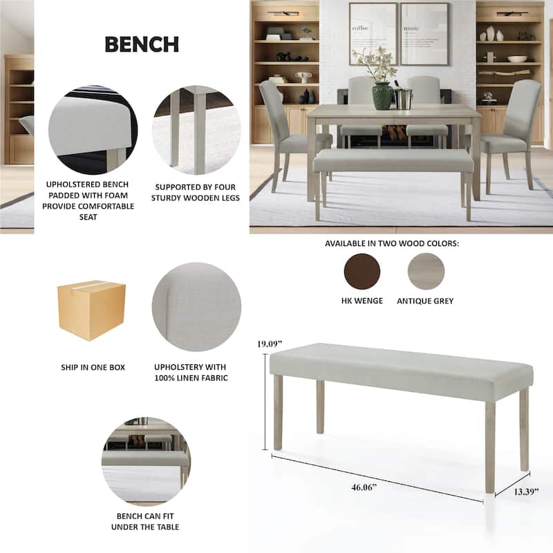CraftPorch Simply Elegant Solid Bench