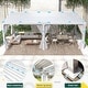 preview thumbnail 139 of 188, EROMMY Outdoor Louvered Pergola Gazebo with Adjustable Aluminum Rainproof Roof