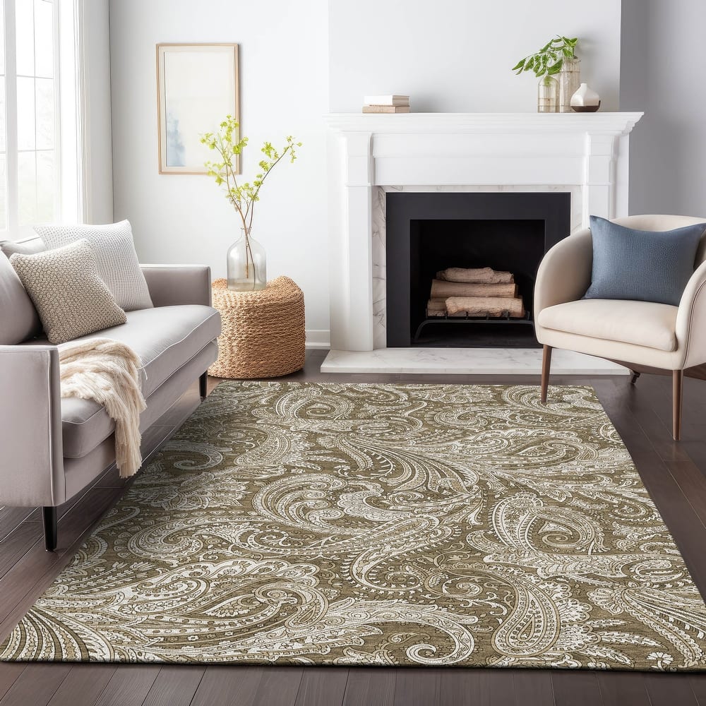 Premium Washable Super Soft Traditional Paisley Mayfield Rug