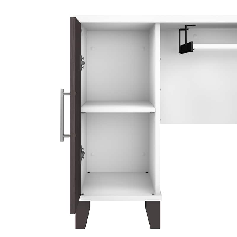 Bush Furniture Somerset 60W L Shaped Desk with Drawers and Storage