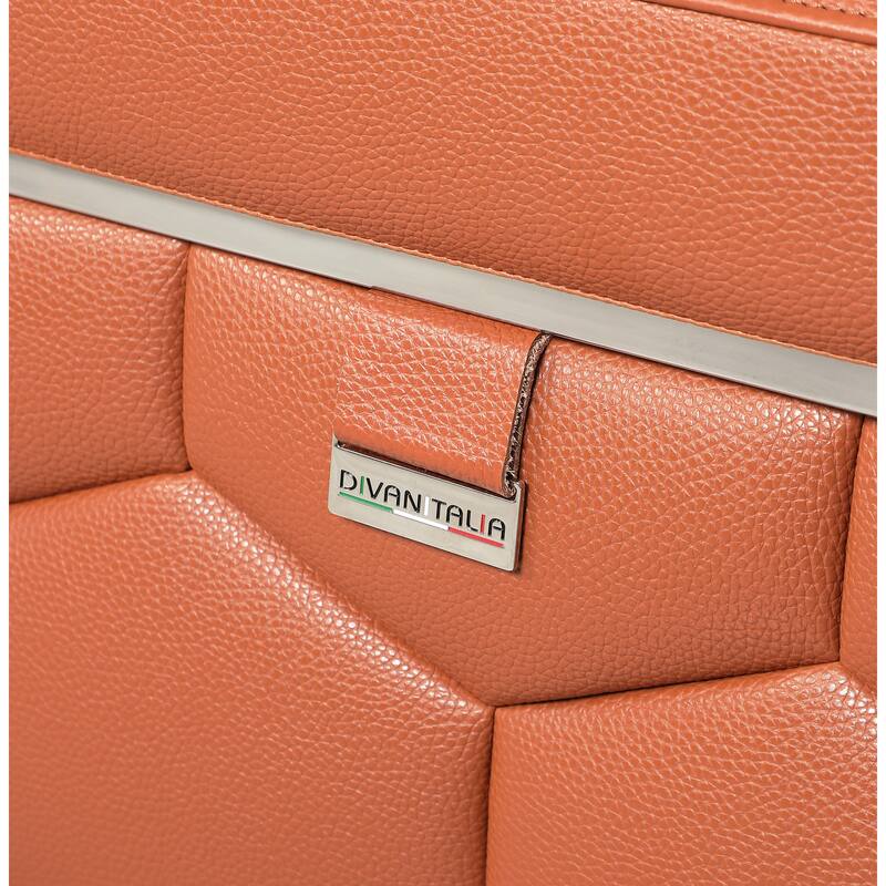 Top Grain Italian Leather Loveseat