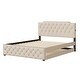 preview thumbnail 30 of 30, Chic Upholstered Platform Bed with Twin Trundle and USB Ports for Comfortable Sleep