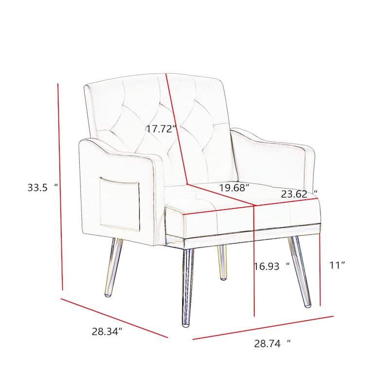 Upholstered Accent Chair Arm Chair