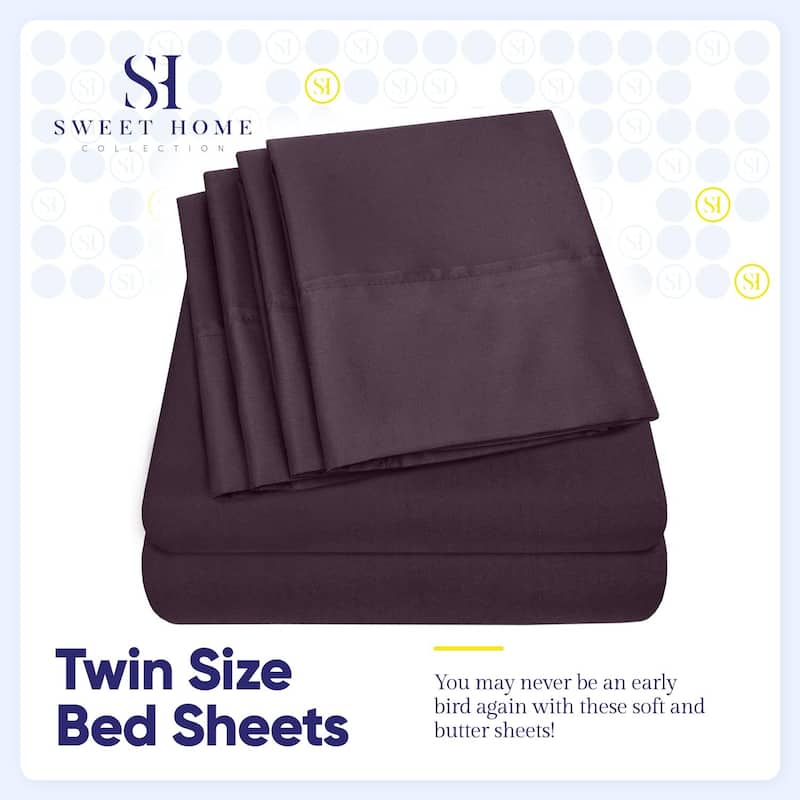 Soft Brushed Microfiber 7-piece Split King Sheet Set - 4 Pillowcases