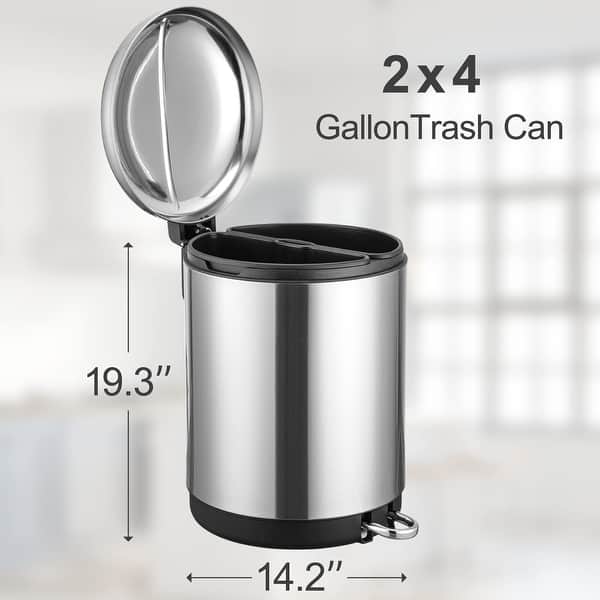 8 Gallon Kitchen Trash Can Bed Bath & Beyond 40110527