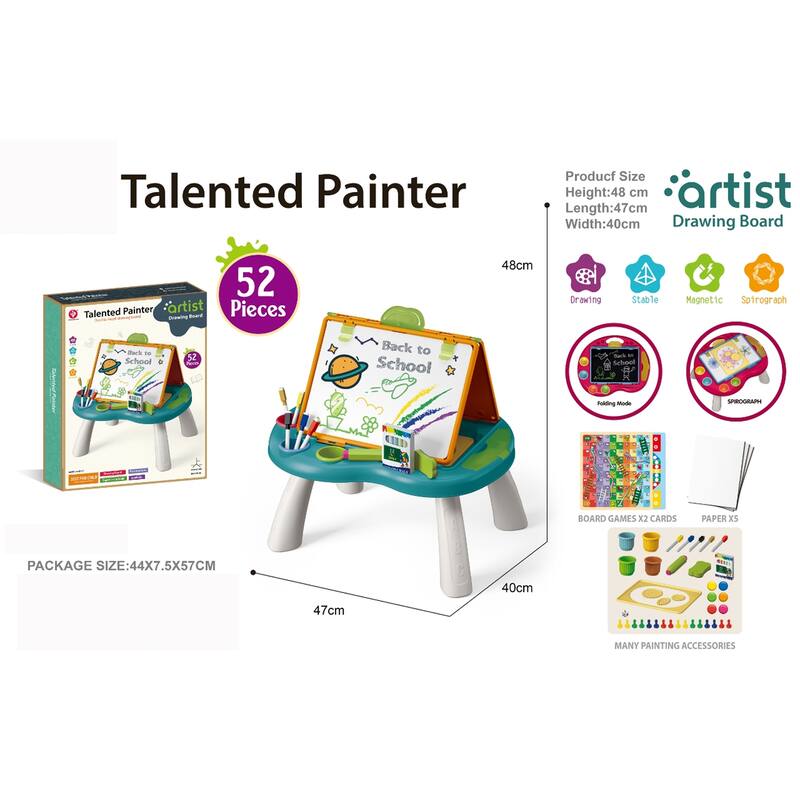 Activity Easel With Dry Erase Board