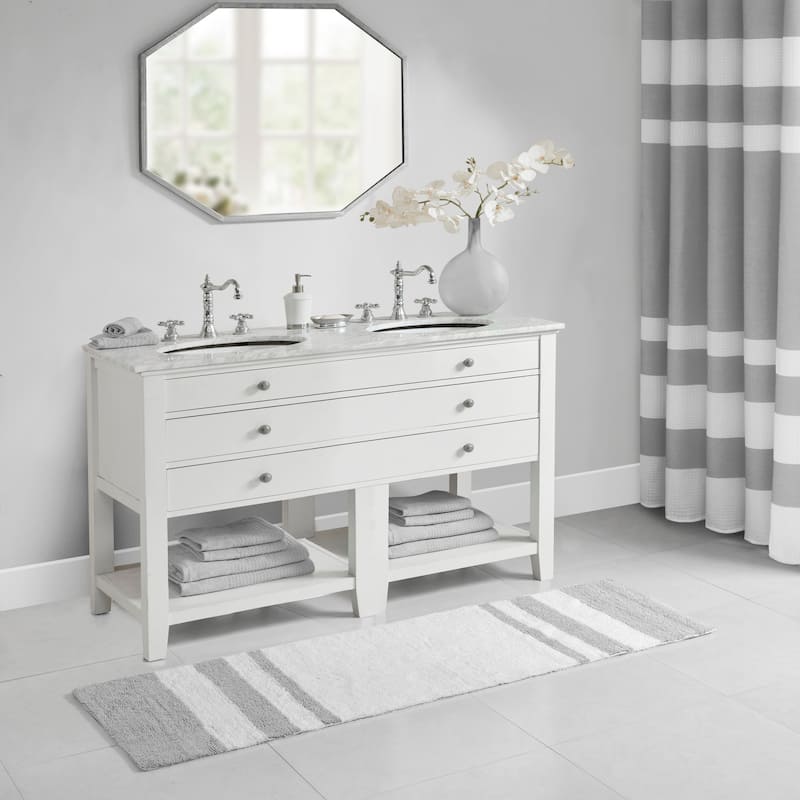 Madison Park Spa Cotton Reversible Bath Rug