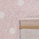 preview thumbnail 4 of 4, Kids Rug Checkered with Rainbows & Hearts in Pink White