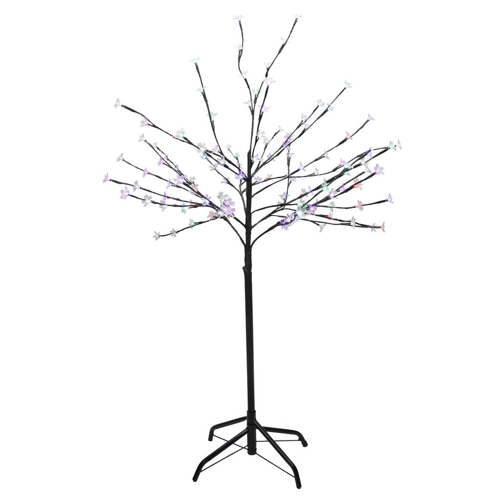 4' LED Lighted Cherry Blossom Flower Tree - Color Changing Lights - 30