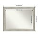 preview thumbnail 64 of 66, Beveled Bathroom Wall Mirror - Crackled Metallic Frame