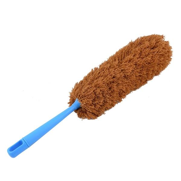 Shop Household Window Fiber Car Dirt Dusting Clean Sweeping Brush Duster Light Brown Overstock 28801308