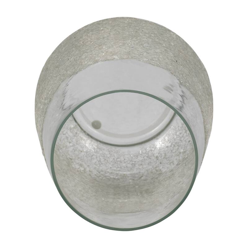 Sagebrook Home Glass, Sugar Vase, Clear, Cylinder, Solid