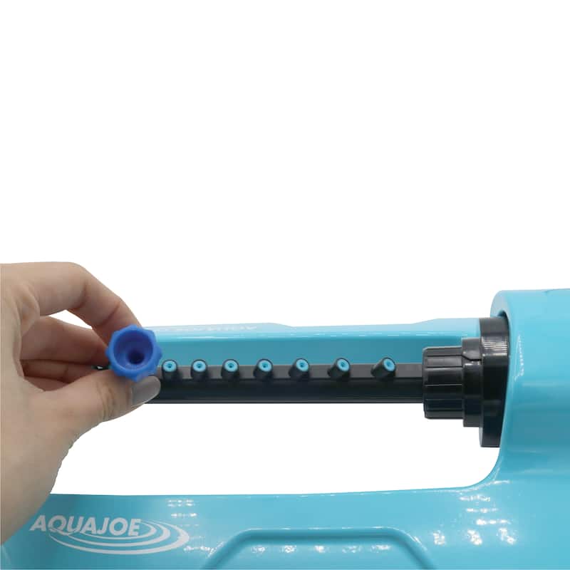 Aqua Joe Indestructible Metal Base Oscillating Sprinkler - 4,400 Sq Ft - 4,400 Sq Ft