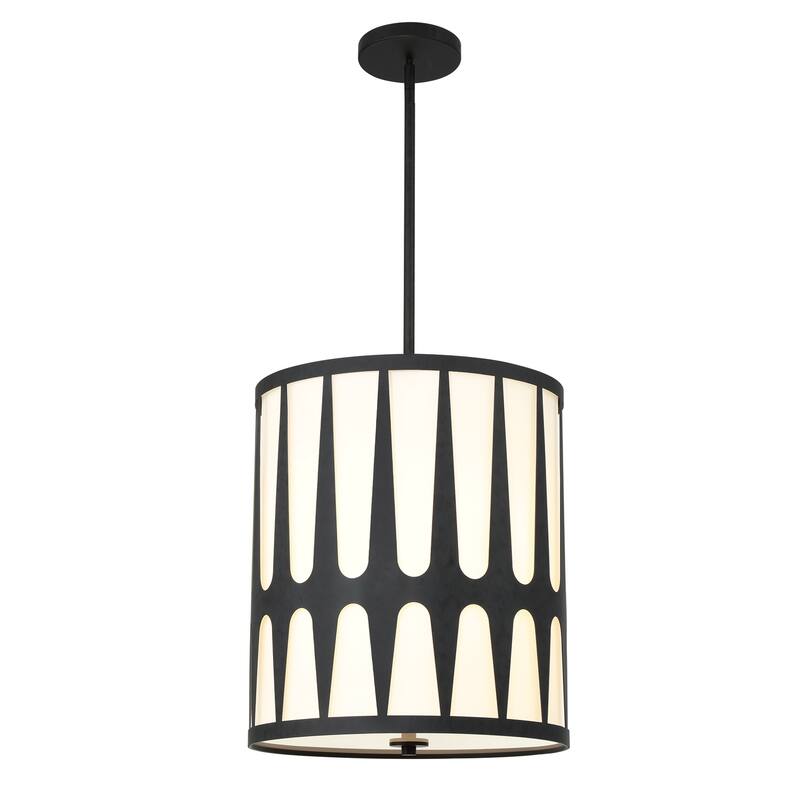 Royston 4 Light Black Pendant - 17.12'' W x 18.37'' H