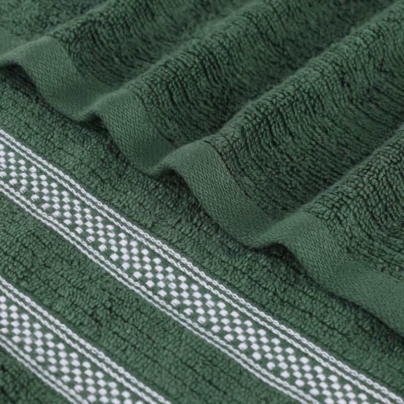 Superior Brea Zero Twist Cotton Ribbed Face Towel Washcloth Set of 12