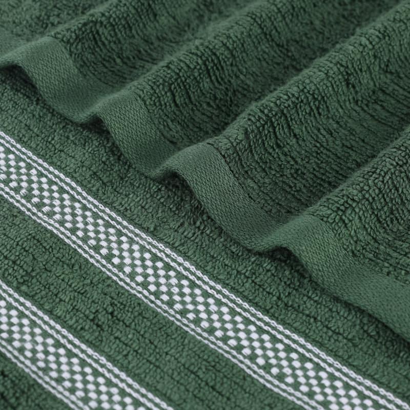Superior Brea Zero Twist Cotton Ribbed Modern 3 Piece Bathroom Towel Set