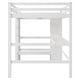 preview thumbnail 23 of 22, Full Size Loft Bed with Bulit-in Desk and Multifunction Storage Shelves, Wooden Loft Bedframe with Ladder and Guardrail