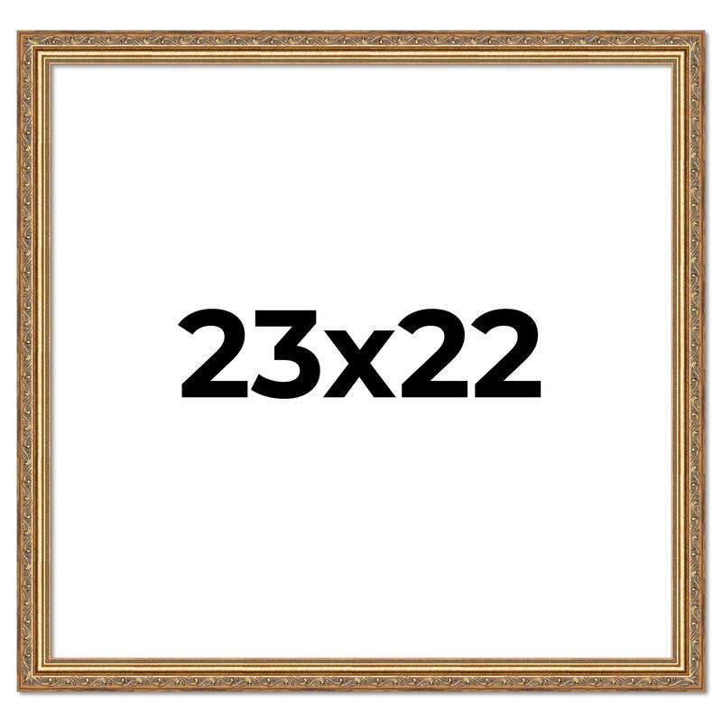 23x22 Frame Red Solid Wood Picture Frame Width 1.75 Inches | Interior Frame Depth 1 13/16 Inches