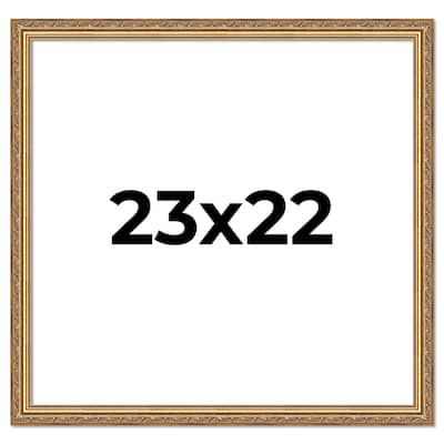 23x22 Frame Red Solid Wood Picture Frame Width 1.75 Inches | Interior Frame Depth 1 13/16 Inches