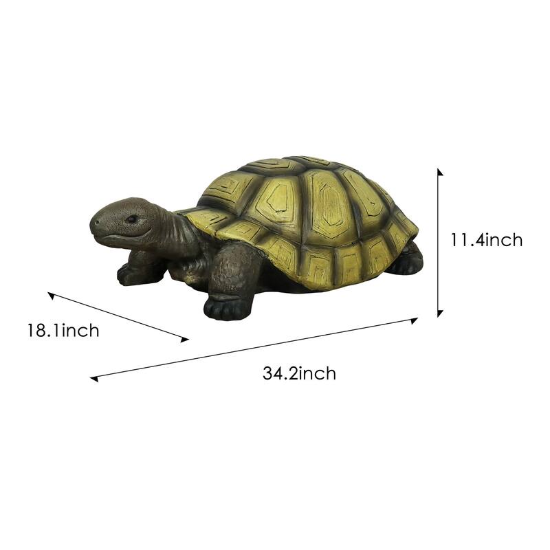 Garden Turtle Statue, Outdoor Concrete Tortoise Statue for Home Decor
