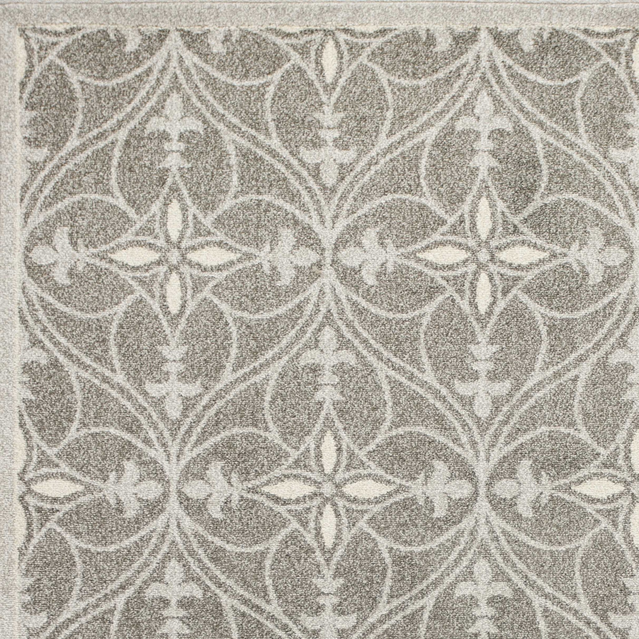 5'X8' Grey Machine Woven Uv Treated Ogee Indoor Outdoor Area Rug 5'X8' Grey Machine Woven Uv Treated Ogee Indoor Outdoor Area Rug