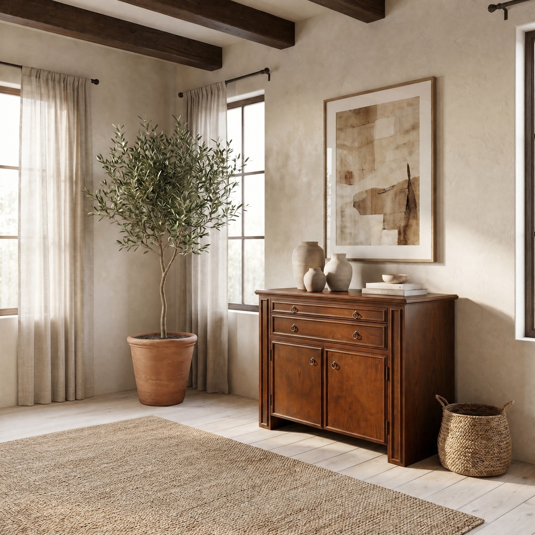 SAFAVIEH Couture Caroline Chest Modern Wood Chest, Walnut - 44"W x 20"D x 32"H