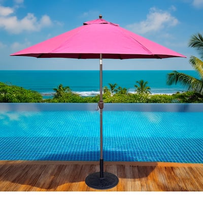Tropishade 9' Mkt Umbrella, Sunbrella 58015 Volt Fuschia