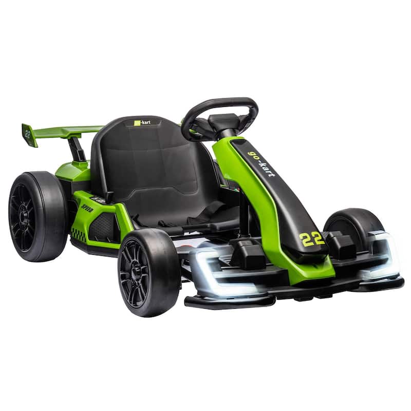 Go Karts for Kids,24V Electric Go Kart with 2 * 150W Powerful Motors