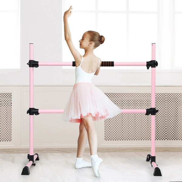 Goplus Portable Ballet Barre 4ft Freestanding Adjustable Double Dance On Sale Bed Bath Beyond 33858074