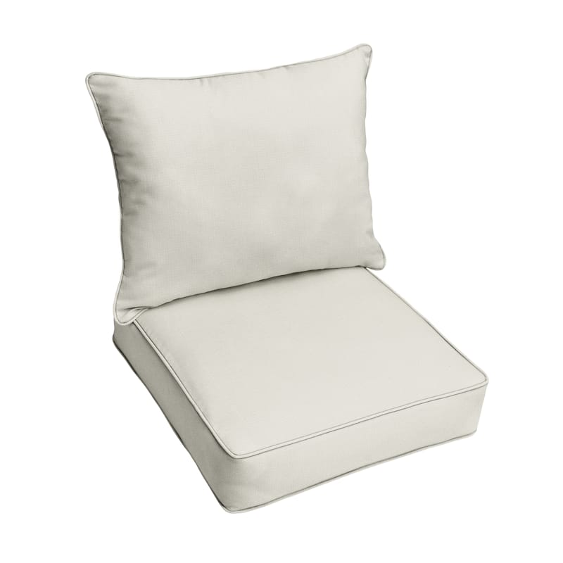 Sorra Home Indoor/Outdoor Corded Pillow and Cushion Chair Set
