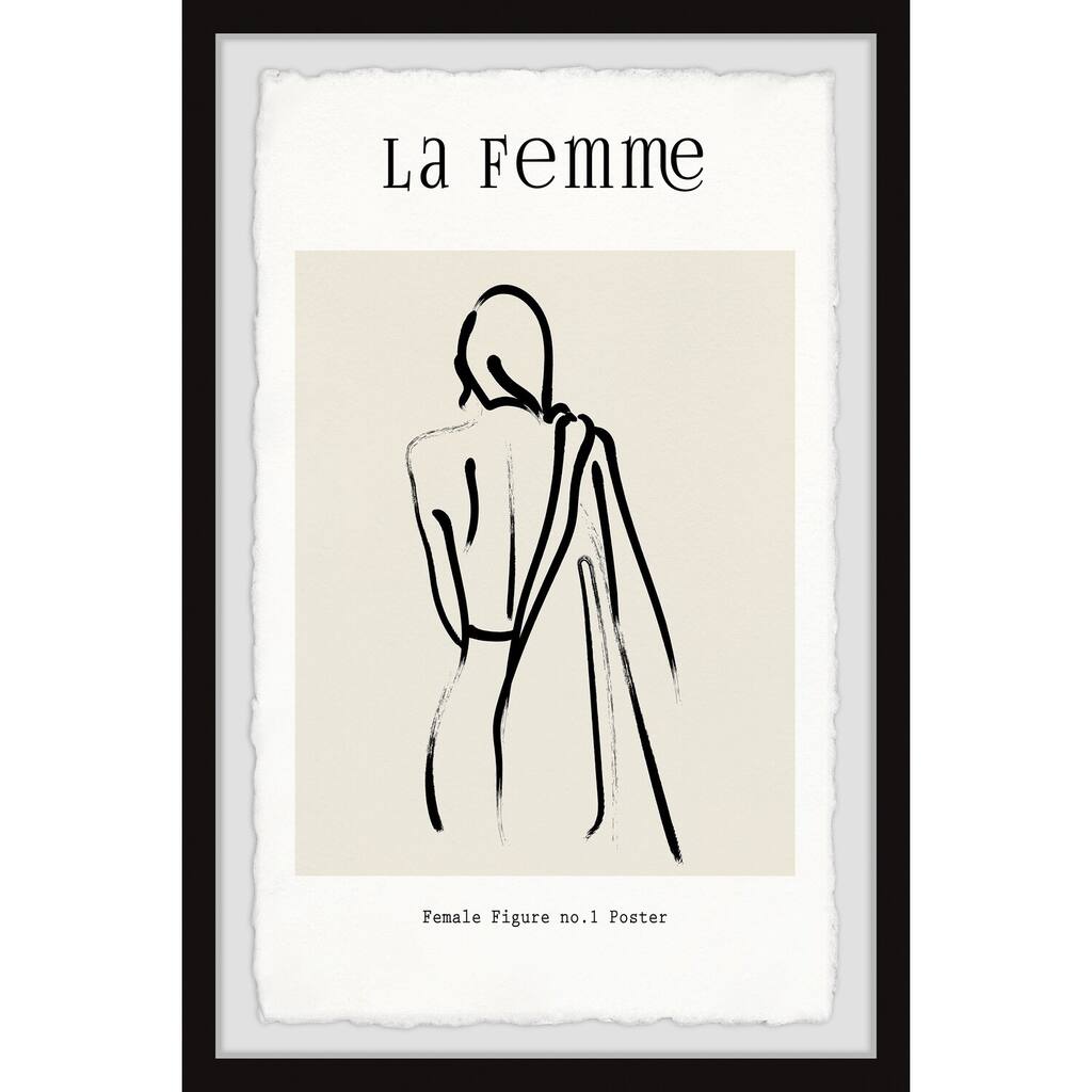 Female Figure No 1 Poster Framed Wall Art, Elegant Home Touch - Sophisticated Artwork for Refined Décor
