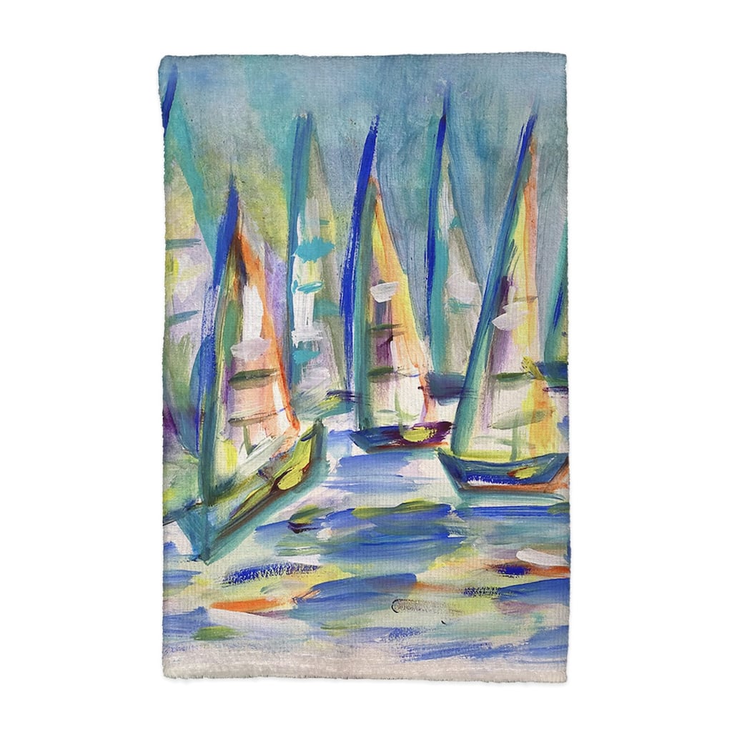 More Sailboats Kitchen Towel - 16x25