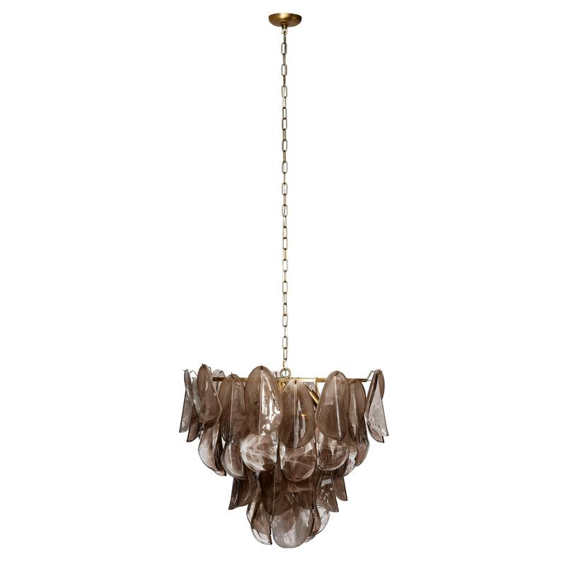 Jamie Young Magnolia 10-Light Quartz Glass Chandelier
