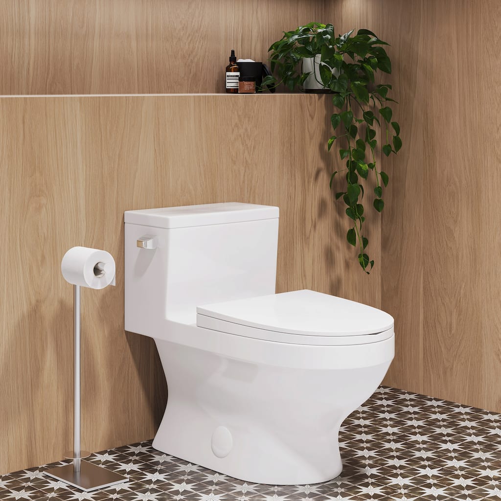 Clichy One-Piece Elongated Toilet Side Flush 1.28 gpf