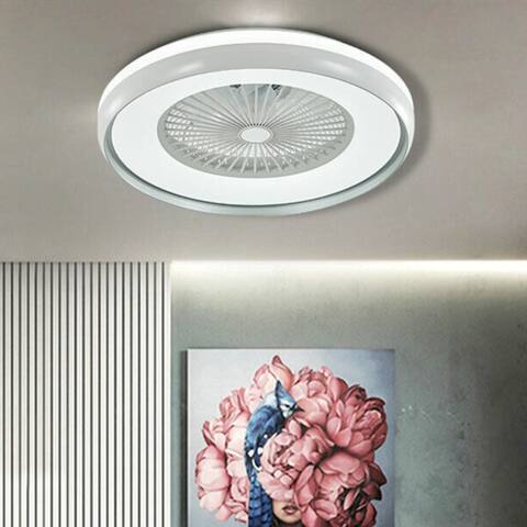23.5'' 5 Blade Dimmable LED Ceiling Fan with Remote - 23.5 Inches