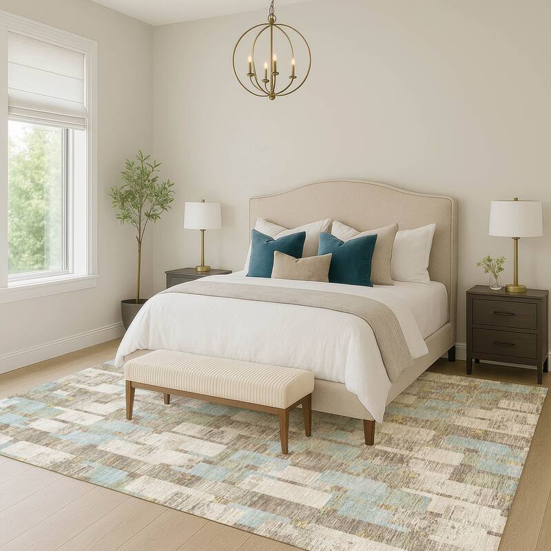 Machine Washable Indoor/ Outdoor Casual Carson Chantille Rug