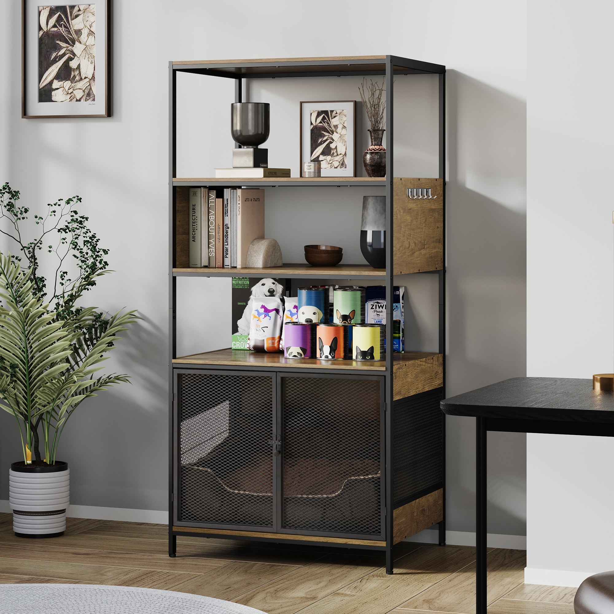 Dog kennel bookshelf clearance