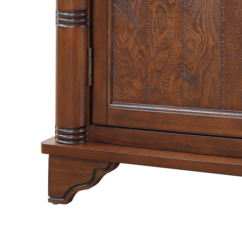 40" Console Table Sofa Couch Table with Storage Shelf, Retro Entryway Table with Adjustable Storage Shelf