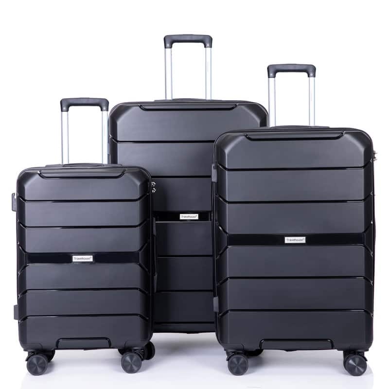 3PCS Suitcase Luggage Sets with TSA Lock and Spinner Wheels(20"/24"/28")
