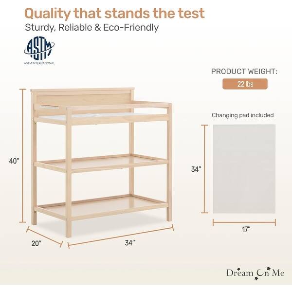 dimension image slide 0 of 3, Dream On Me Jax Universal Changing Table