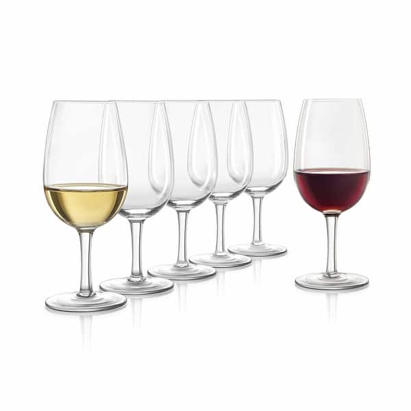 slide 2 of 8, Final Touch Set of 6ISO Wine Tasting Crystal Glasses - 7.27 Oz Set of 6 - Clear