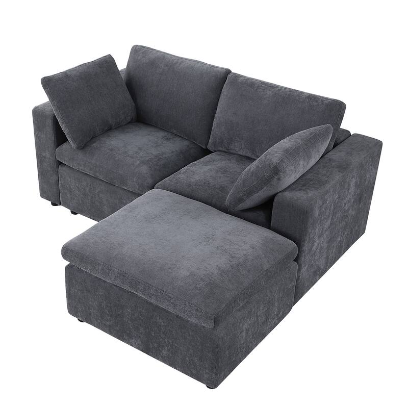 Modular Sectional Sofa, Convertible U Shaped Sofa Couch, Modular Sectionals with Ottomans