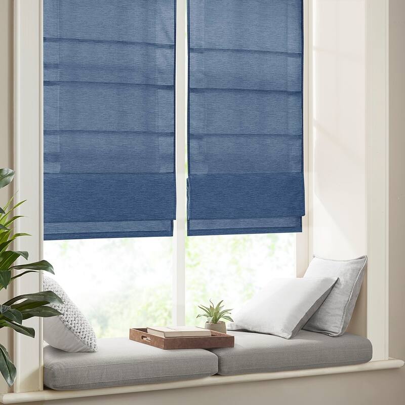 Printed Room Darkening Cordless Roman Shade