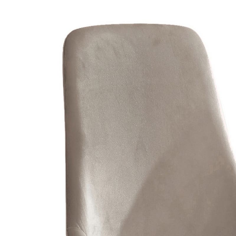Silver/Gray Velvet Upholstered Metal Frame Dining Chair, Set of 2, Sturdy Dining Chair for Dining Rooms - 23.5