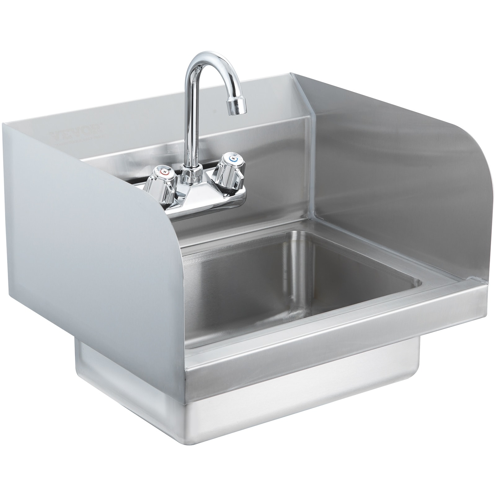 TRINITY Stainless Steel Utility Sink w/ Faucet, NSF Certified