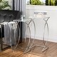 preview thumbnail 28 of 41, Glitzhome Set of 2 Glam Glass Modern Side Table Sofa Table